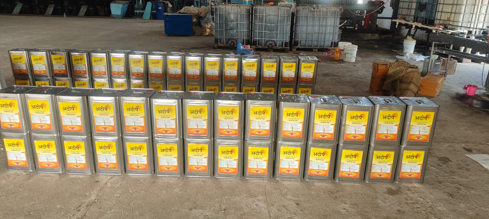 adeep Kacchi Ghani Mustard Oil 15L tins