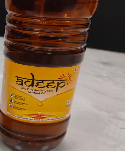 adeep Kachi Ghani Mustard Oil, 1 L